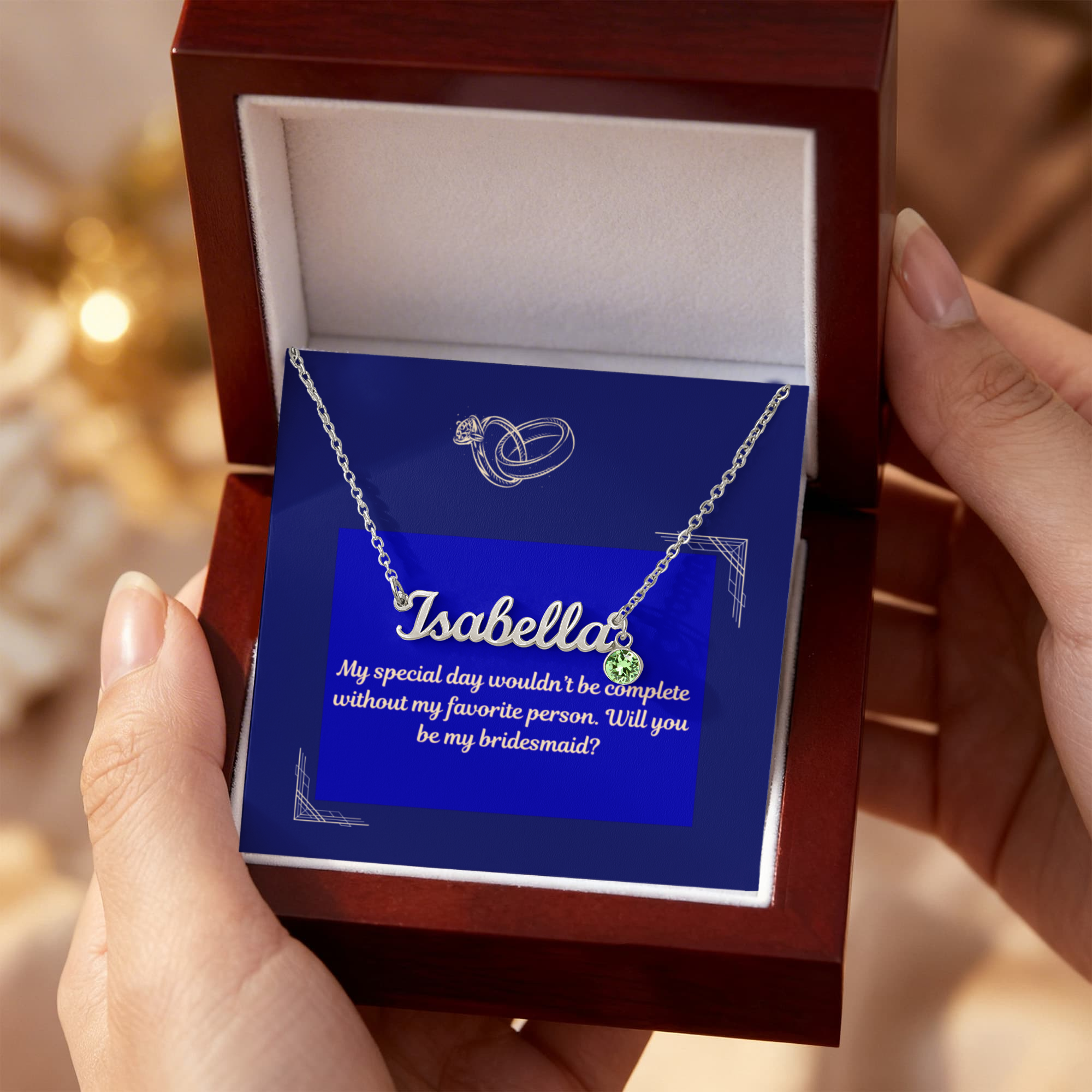 Personalized Name Necklace with Birthstone – A Timeless Gift for Your Loved Ones