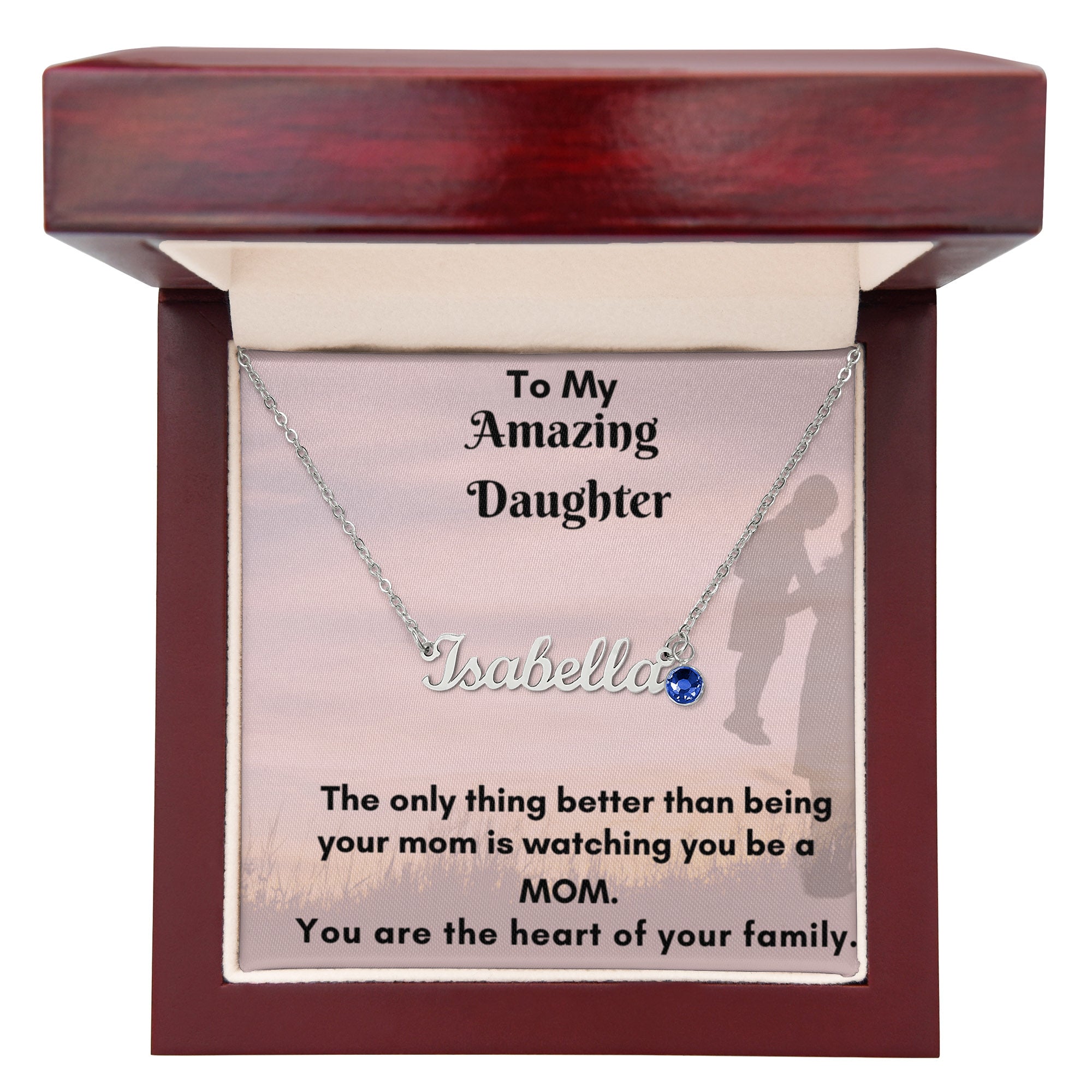 Personalized Birthstone Name Necklace – A Unique Custom Gift