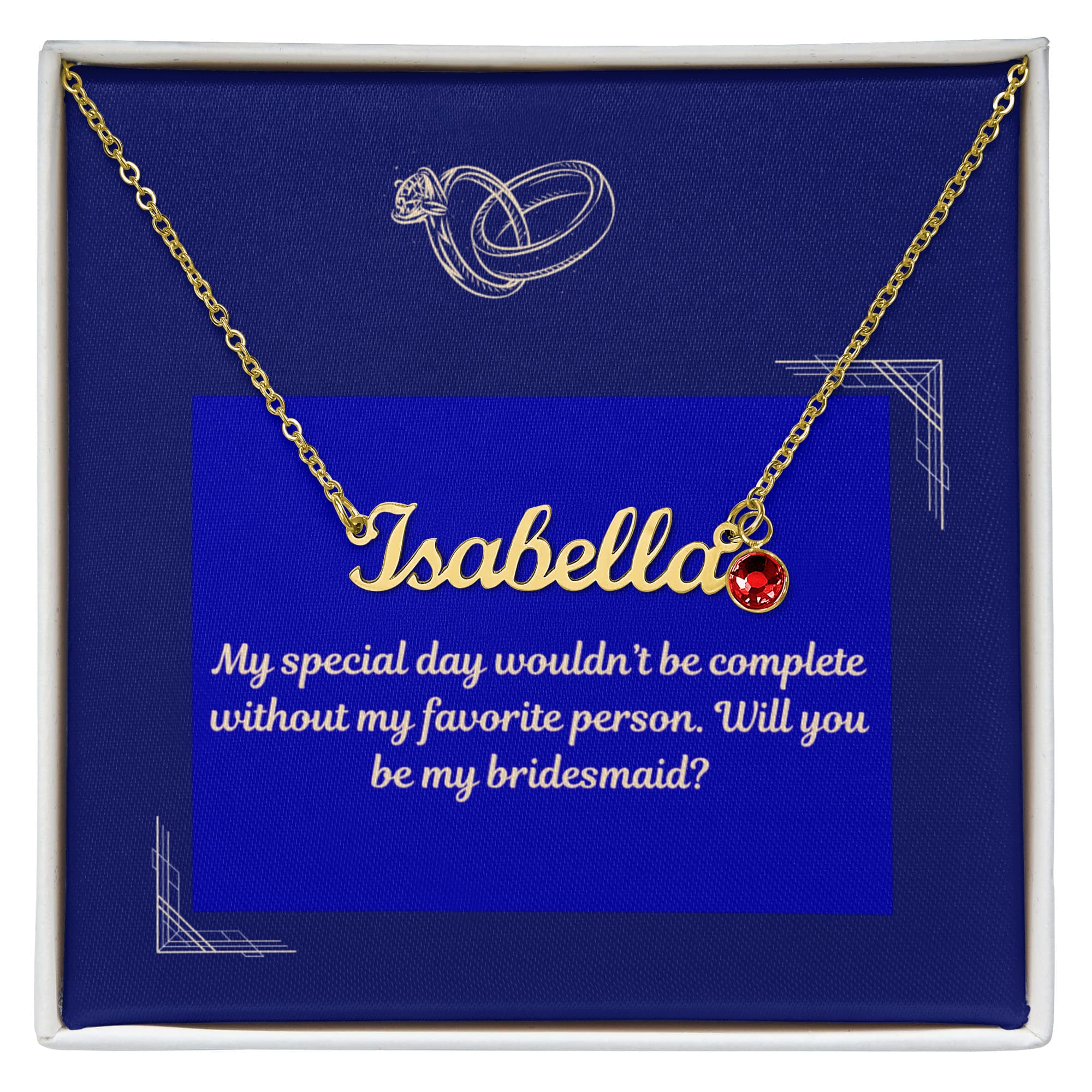 Personalized Name Necklace with Birthstone – A Timeless Gift for Your Loved Ones
