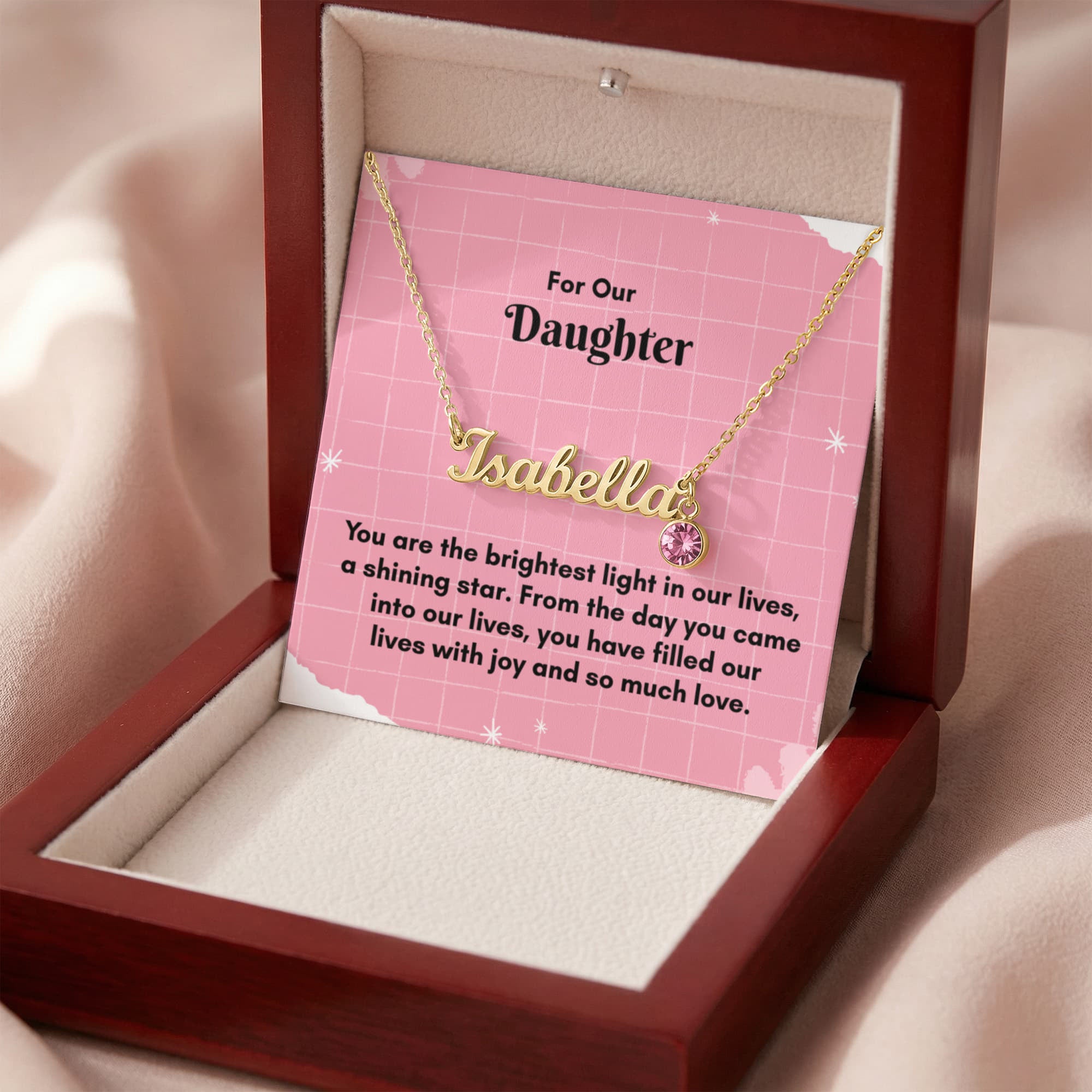Personalized Name Necklace with Birthstone: A Unique Gift for Every Occasion
