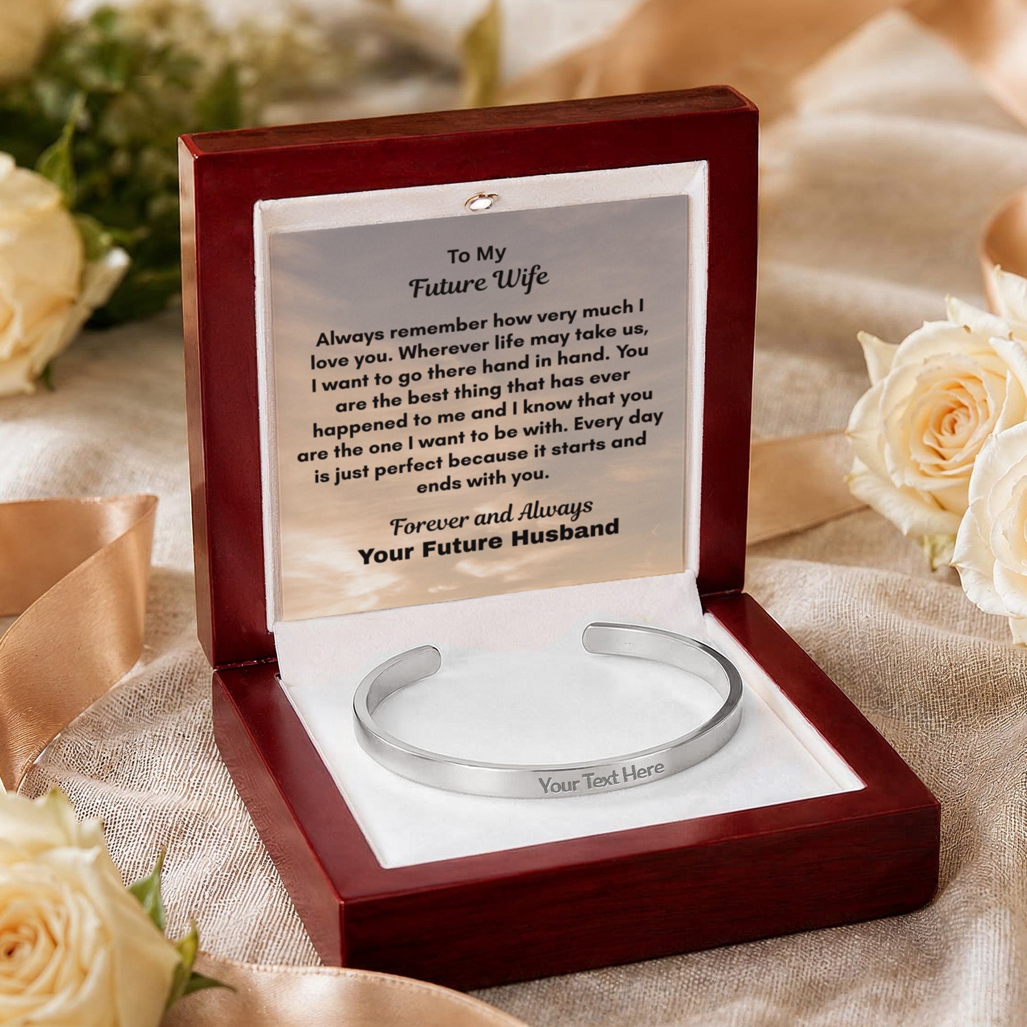 Custom Engraved Cuff Bracelet New Product!