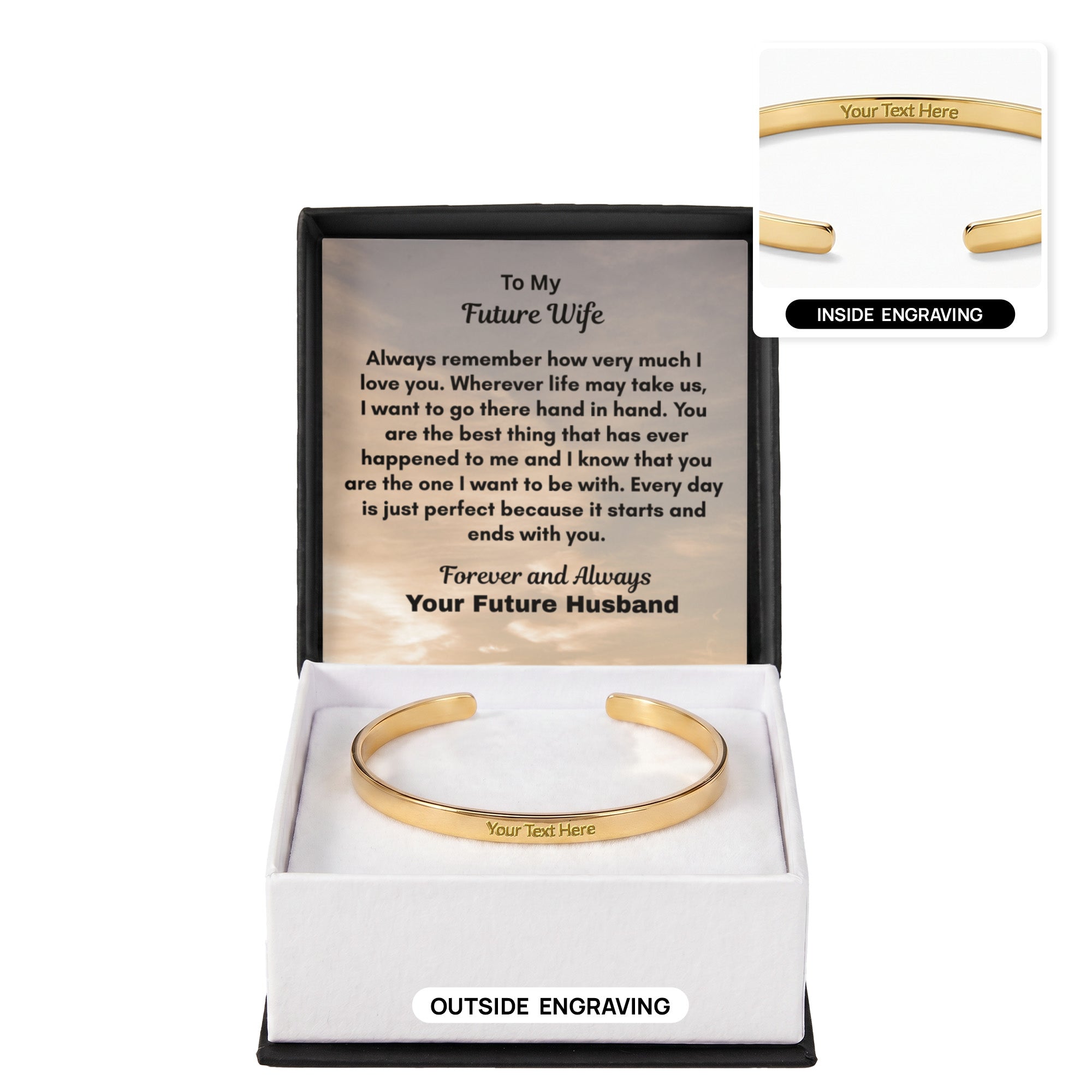 Custom Engraved Cuff Bracelet New Product!