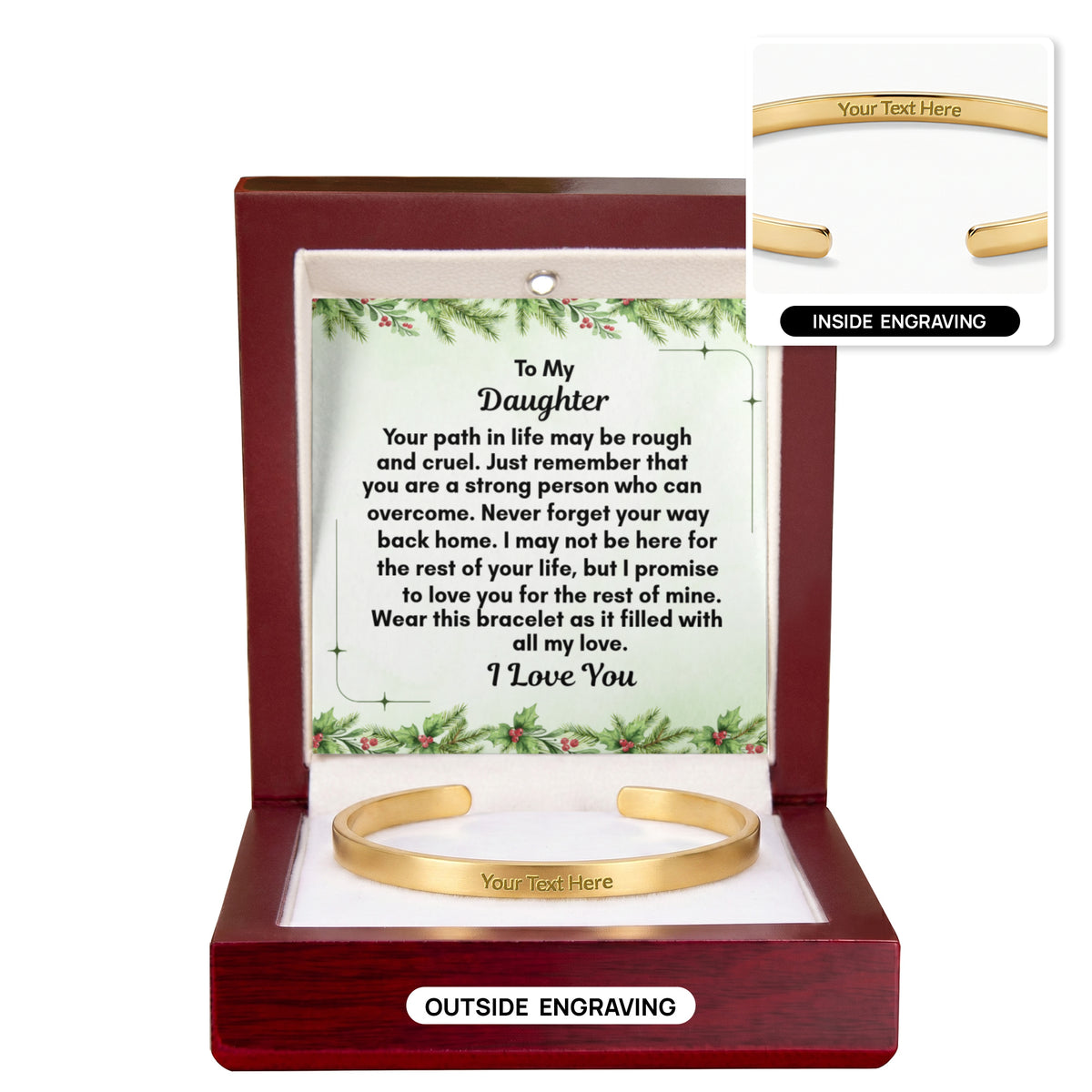 Custom Engraved Cuff Bracelet