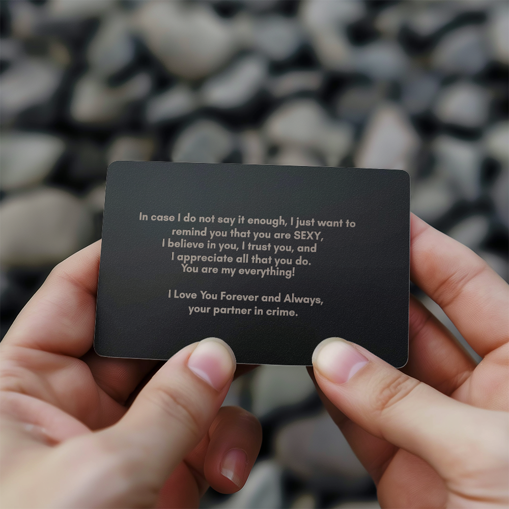 Engraved Wallet Card