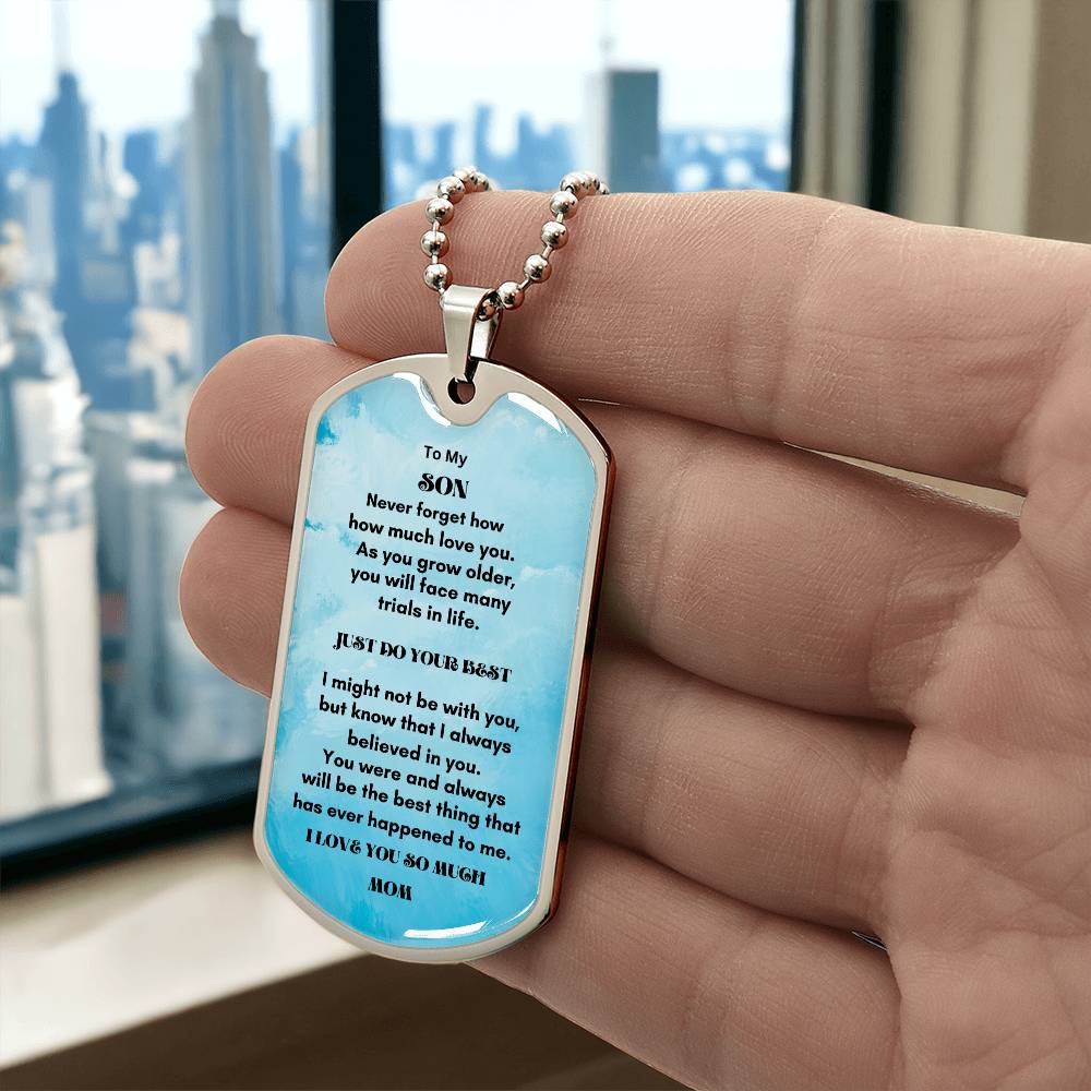 Personalized Luxury Military Dog Tag - A Timeless Keepsake for Your Loved Ones