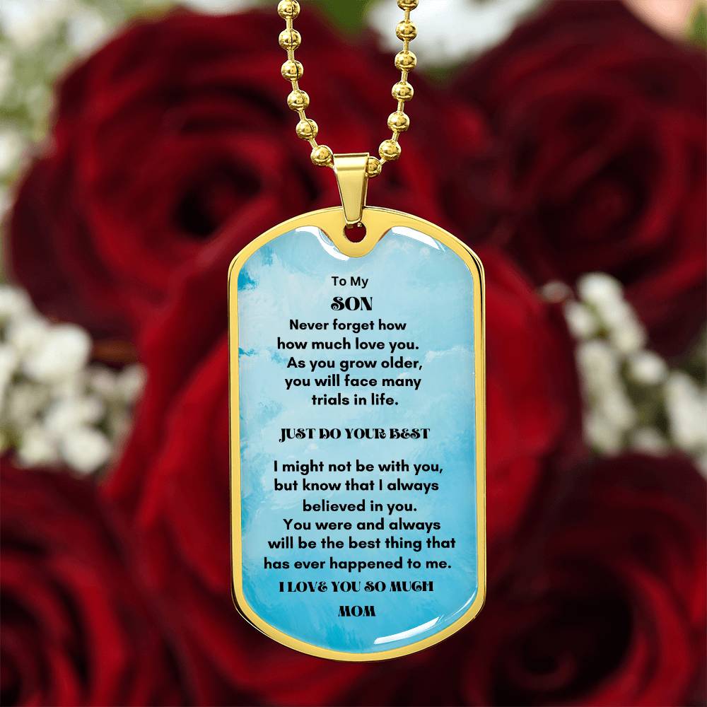 Personalized Luxury Military Dog Tag - A Timeless Keepsake for Your Loved Ones