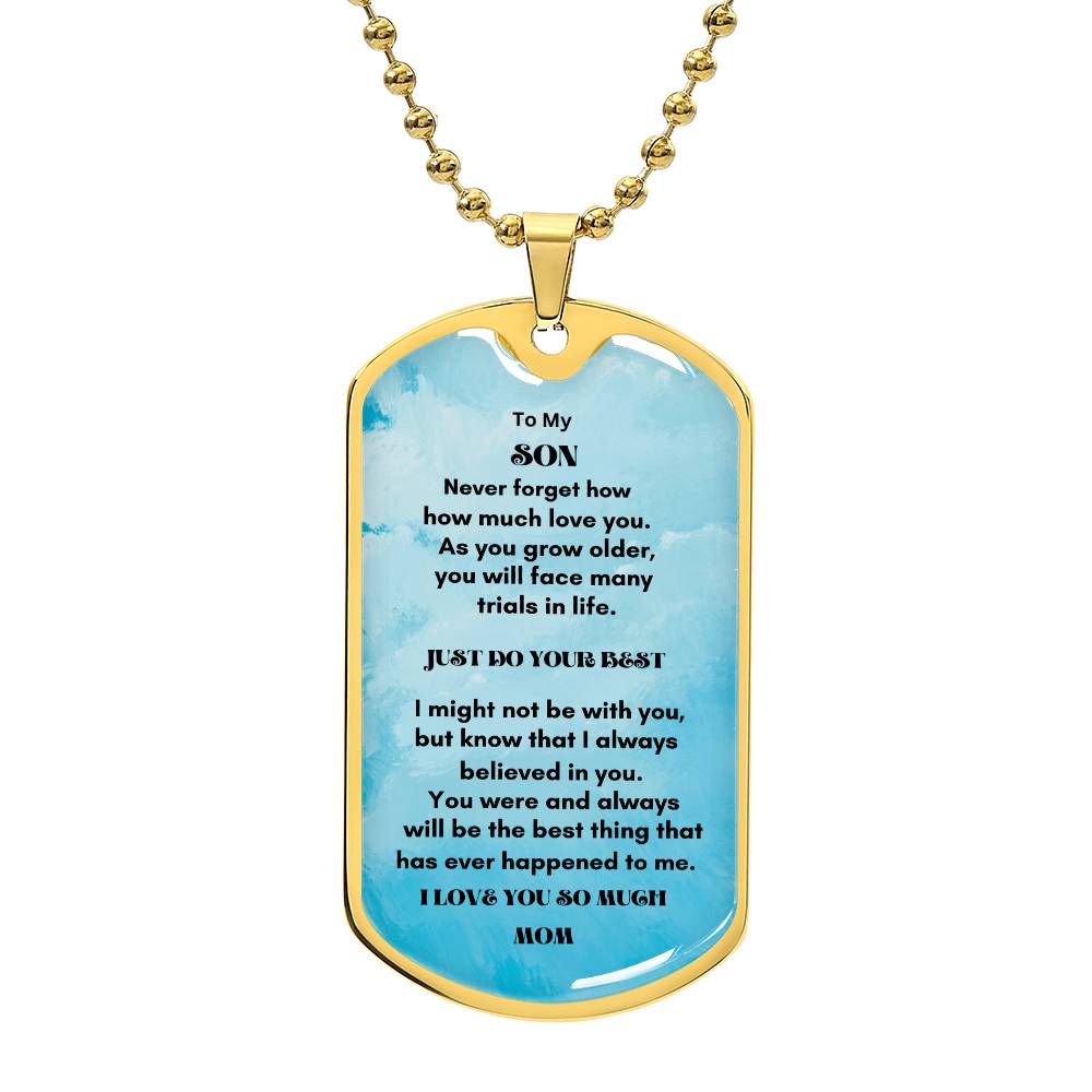 Personalized Luxury Military Dog Tag - A Timeless Keepsake for Your Loved Ones