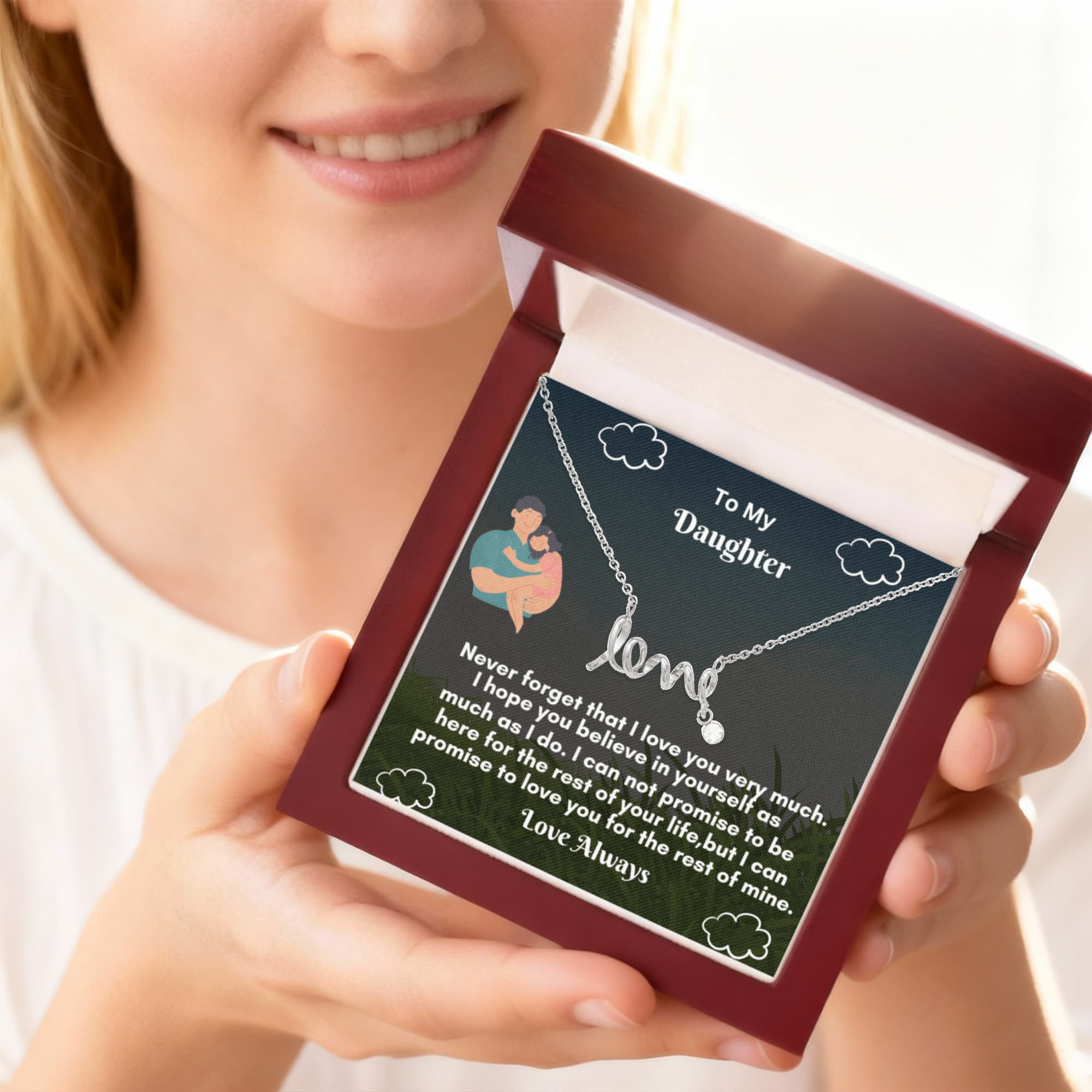 Scripted Love Necklace