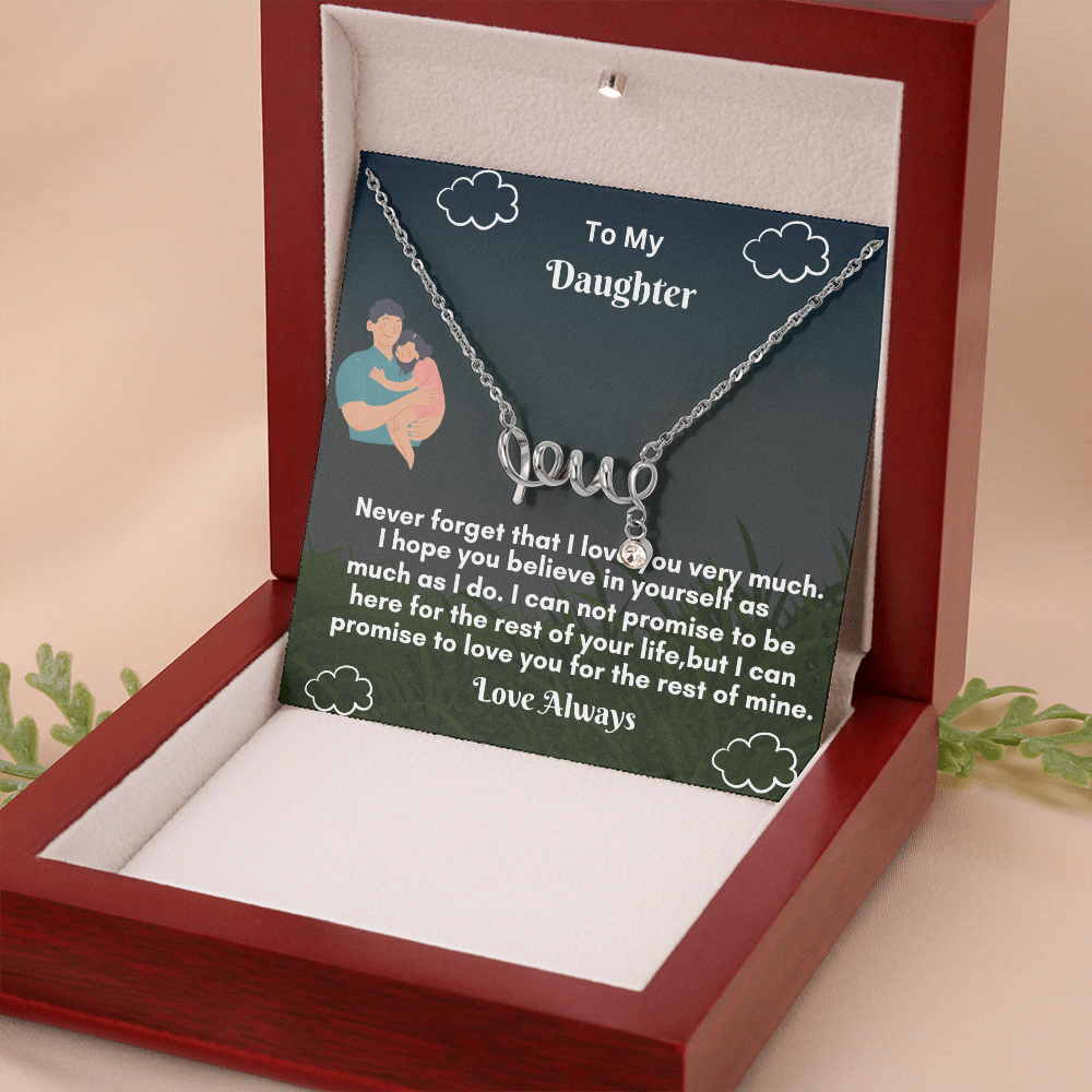 Scripted Love Necklace