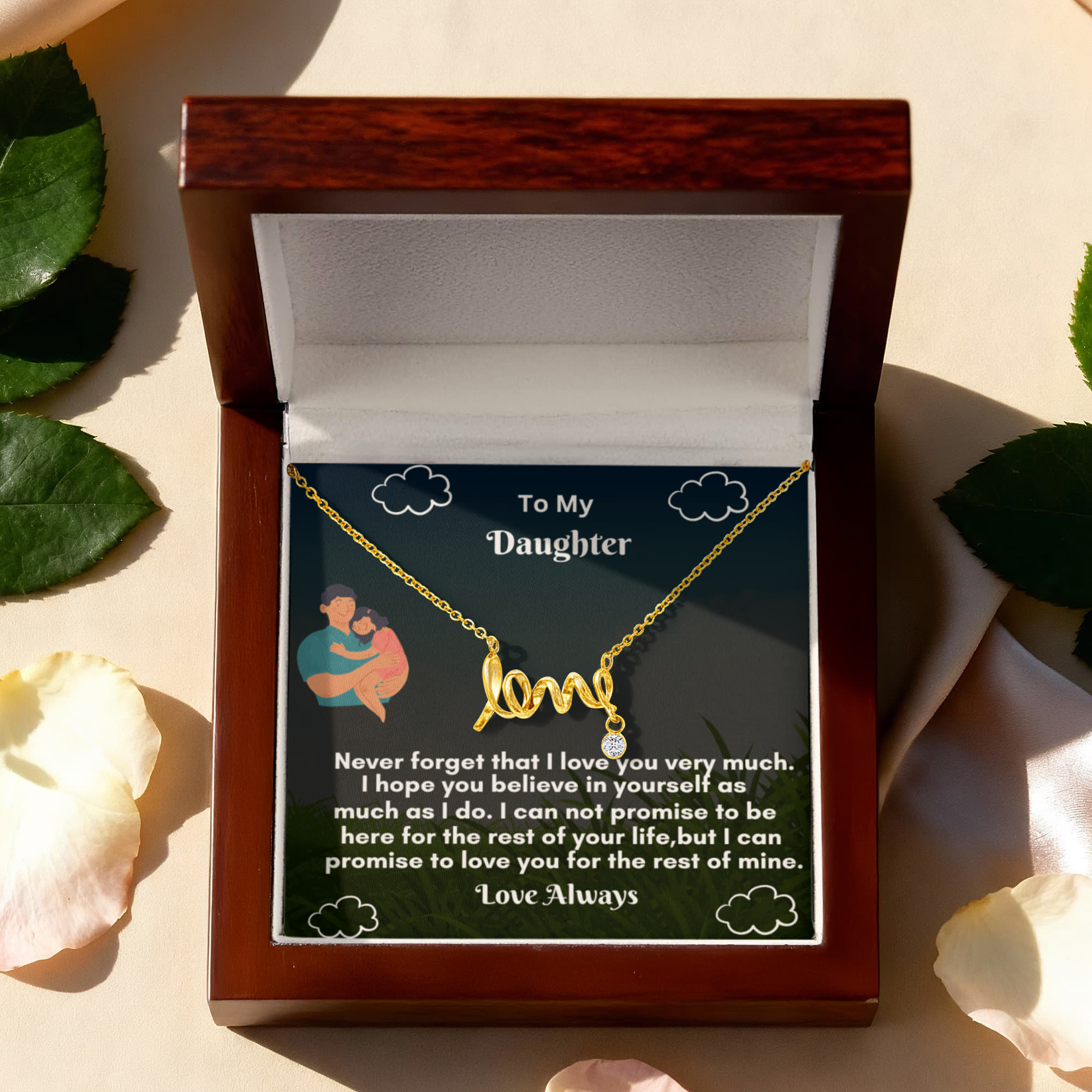 Scripted Love Necklace