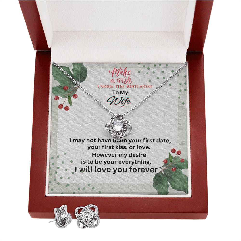 Love Knot Necklace and Earring set