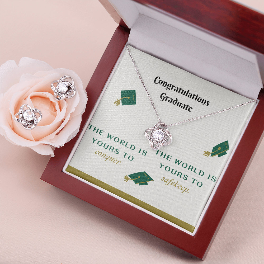 Stunning Love Knot Necklace and Earring Set for Unforgettable Moments
