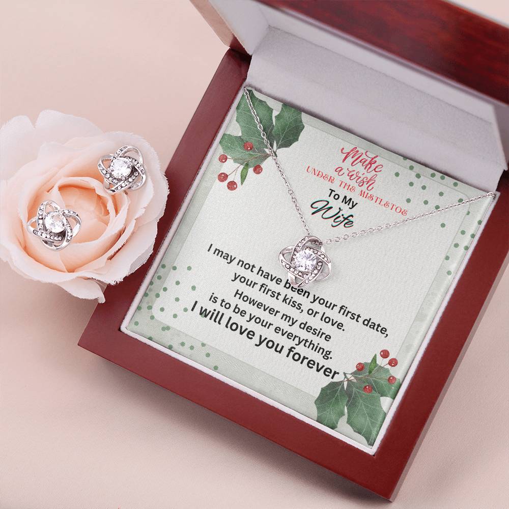 Love Knot Necklace and Earring set
