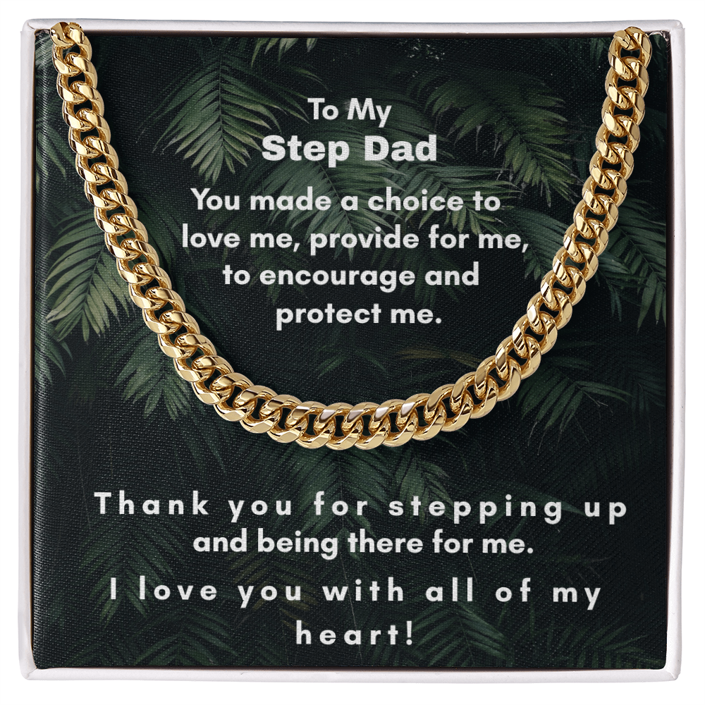 Cuban Link Chain for Step Dad - A Timeless Gift of Strength and Elegance