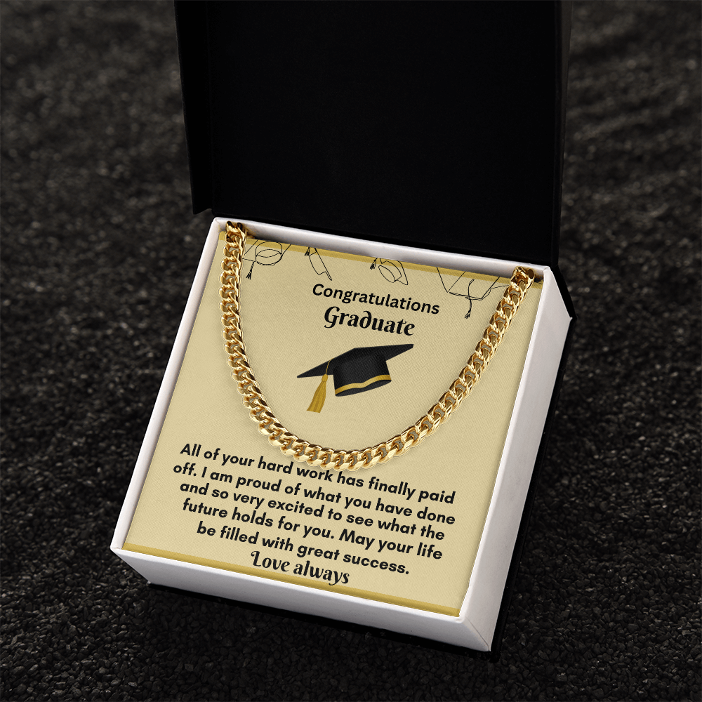 Cuban Link Chain for Graduates – Celebrate Their Achievements in Style!