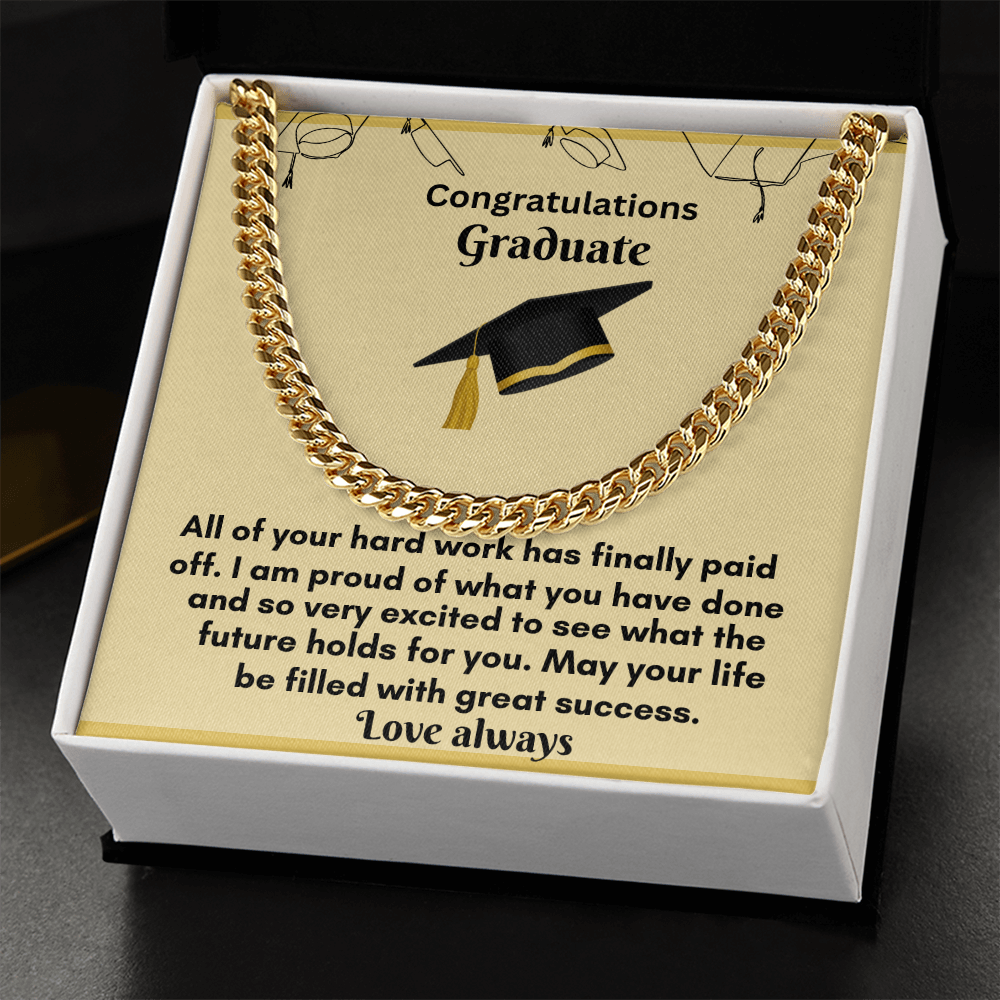 Cuban Link Chain for Graduates – Celebrate Their Achievements in Style!