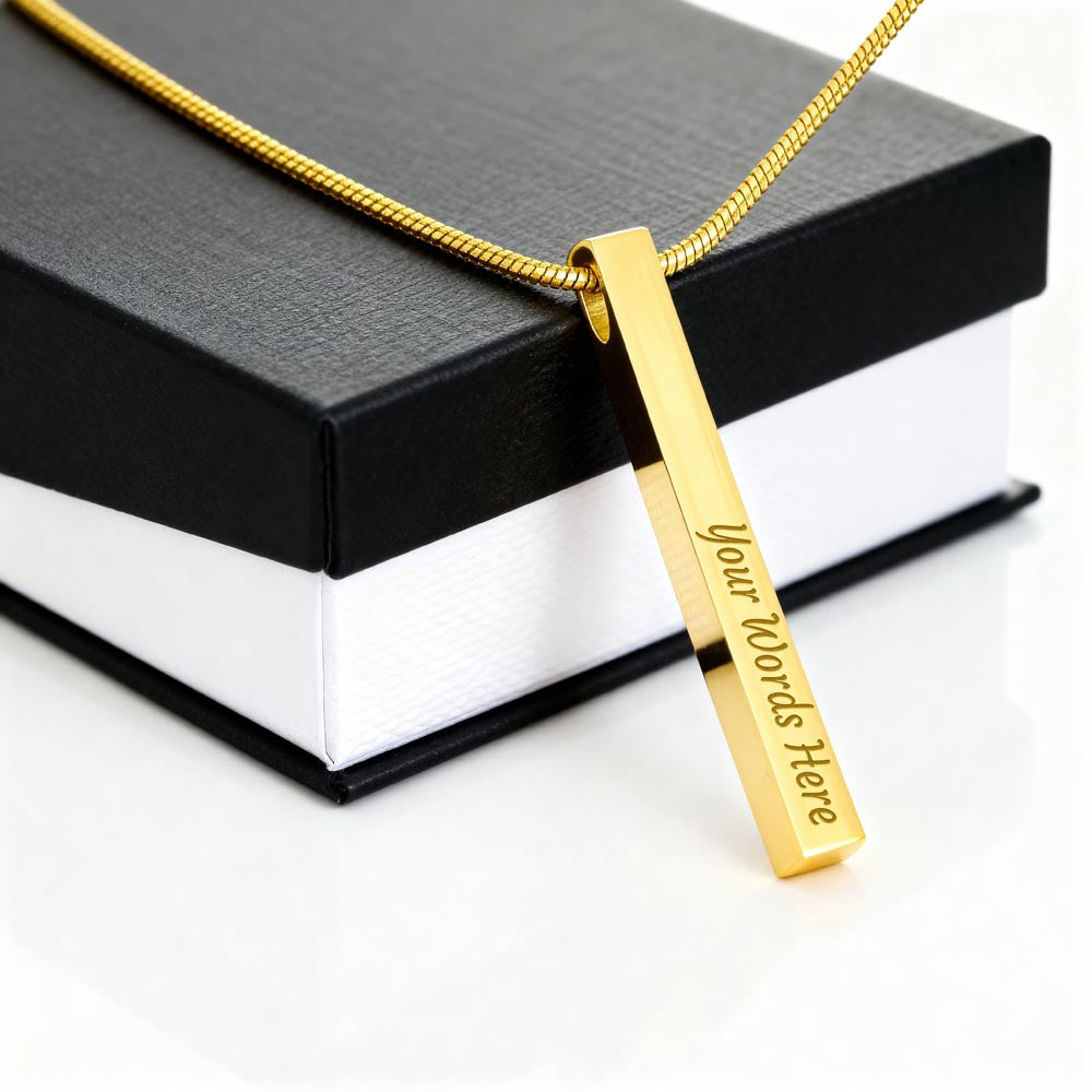 personalized engraved stick necklace - Unique & Meaningful Jewelry