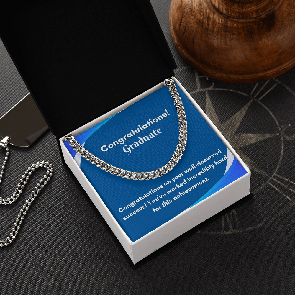 Stylish Cuban Link Chain for Graduation - A Gift They&