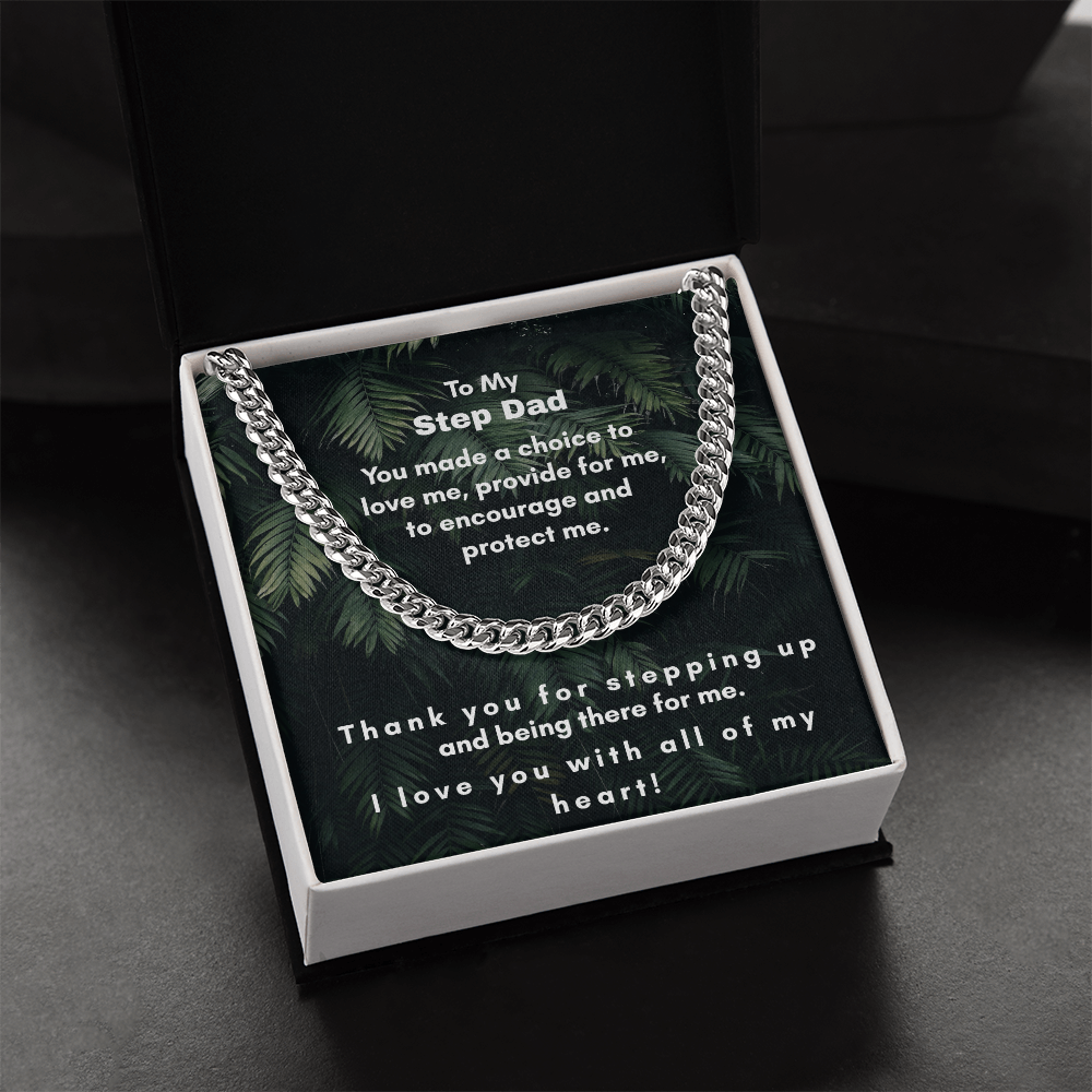 Cuban Link Chain for Step Dad - A Timeless Gift of Strength and Elegance