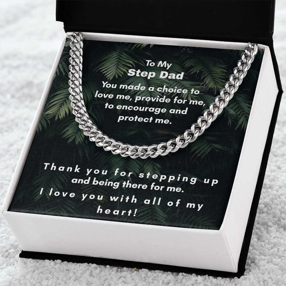 Cuban Link Chain for Step Dad - A Timeless Gift of Strength and Elegance