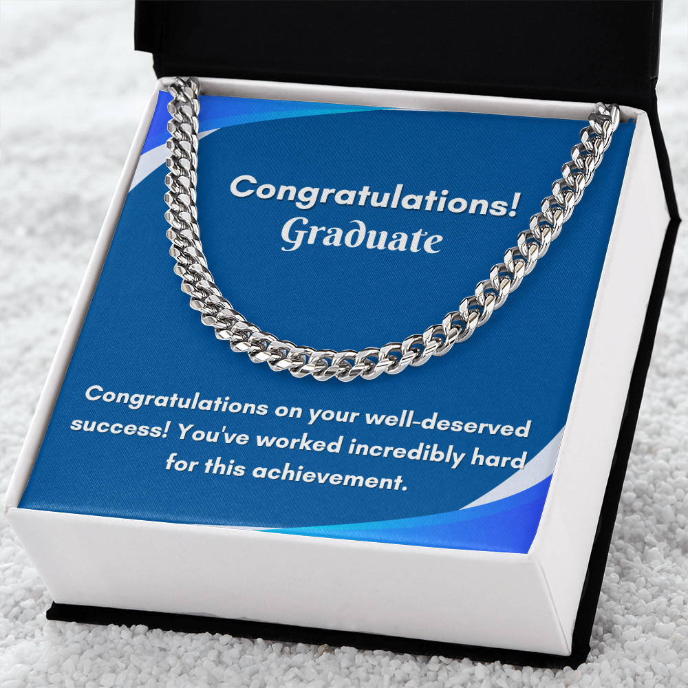Stylish Cuban Link Chain for Graduation - A Gift They&