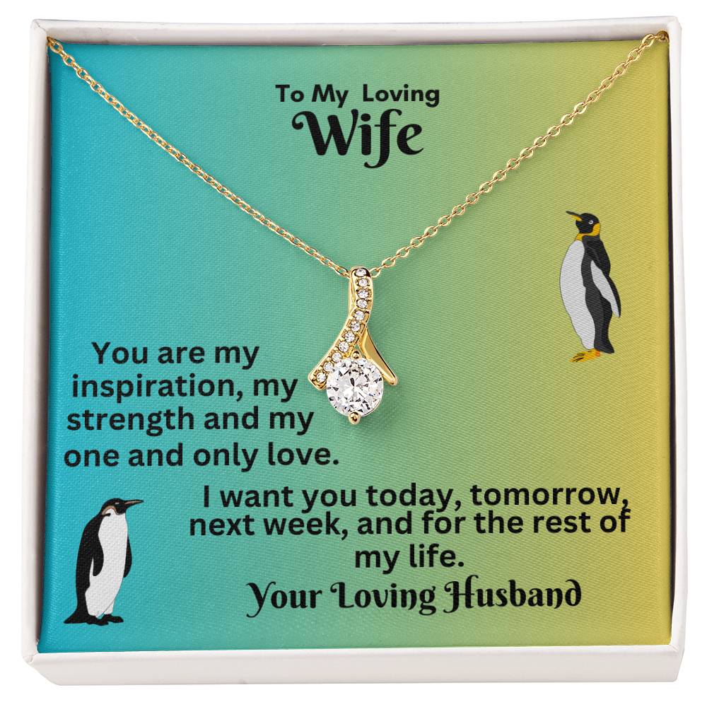 Elegant Ribbon Necklace: A Timeless Gift for Your Love
