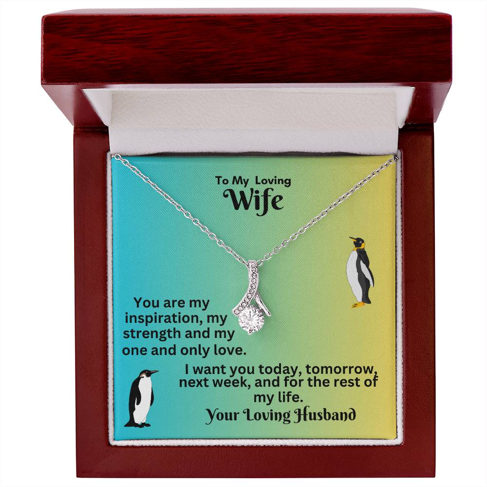 Elegant Ribbon Necklace: A Timeless Gift for Your Love