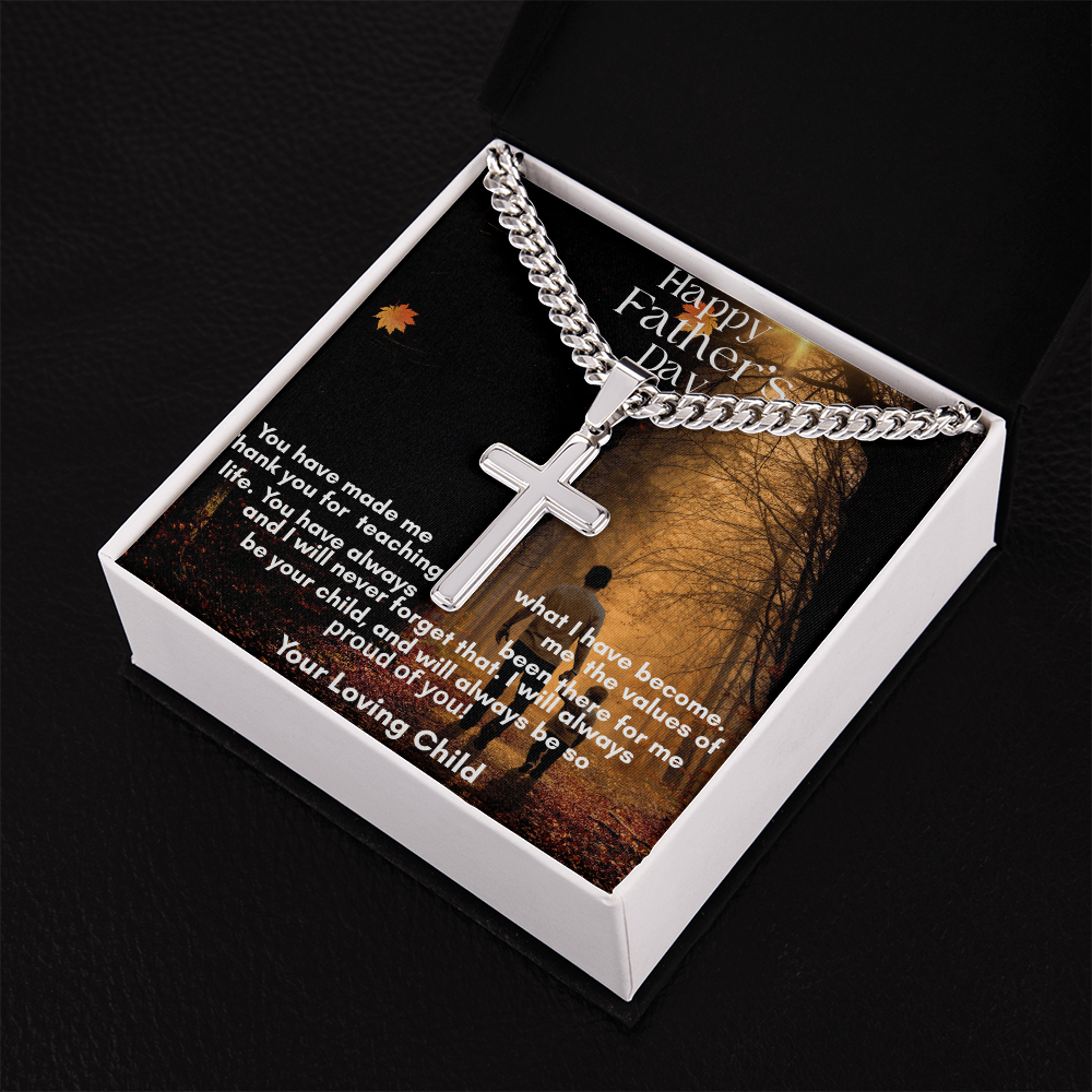 Cuban Chain with Artisan Cross Necklace on sale now!