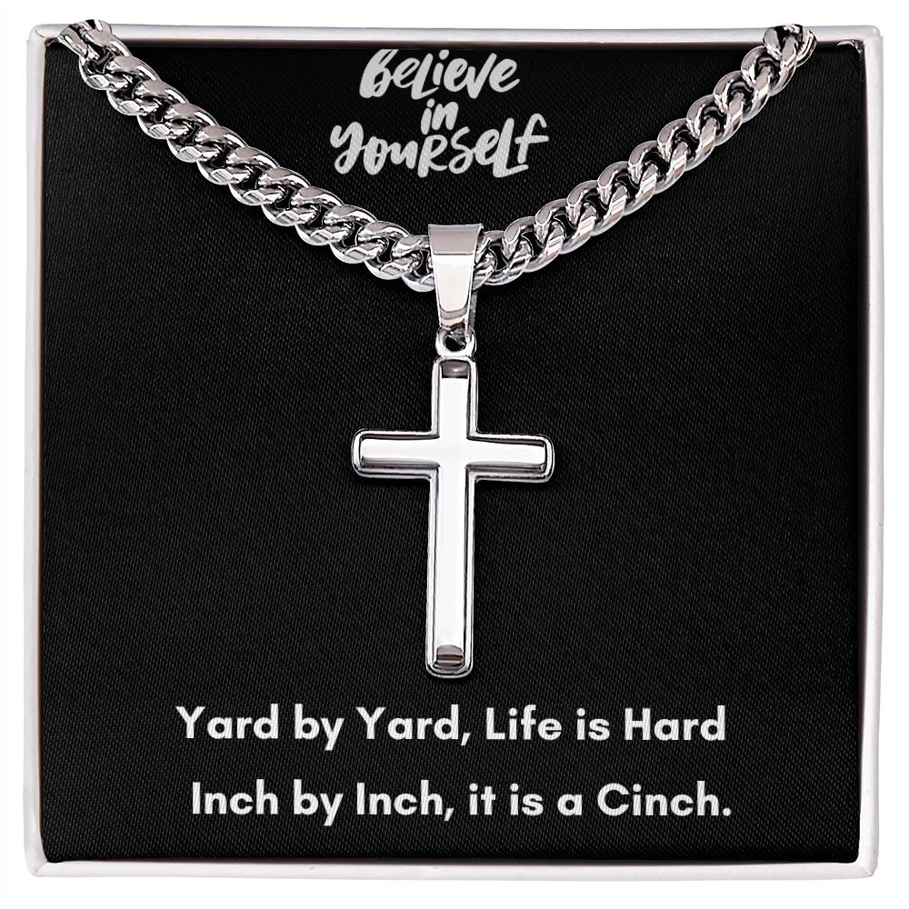 Cuban Chain Cross Necklace - A Timeless Symbol of Faith and Style