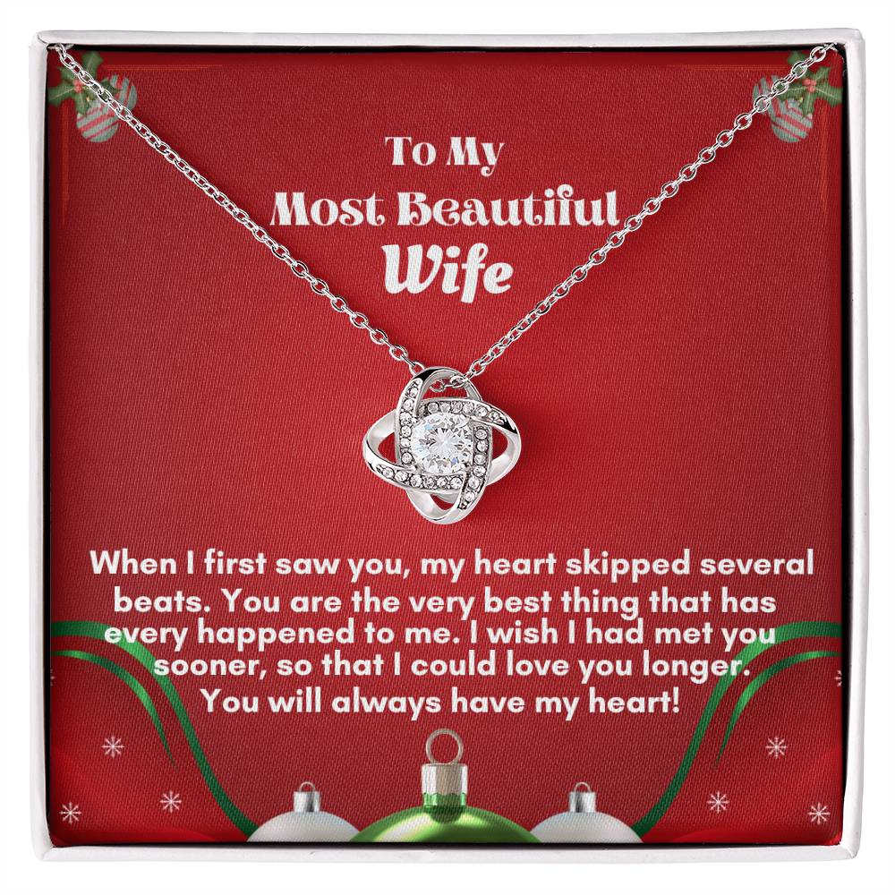 Elegant Love Knot Necklace Gift for Your Soulmate
