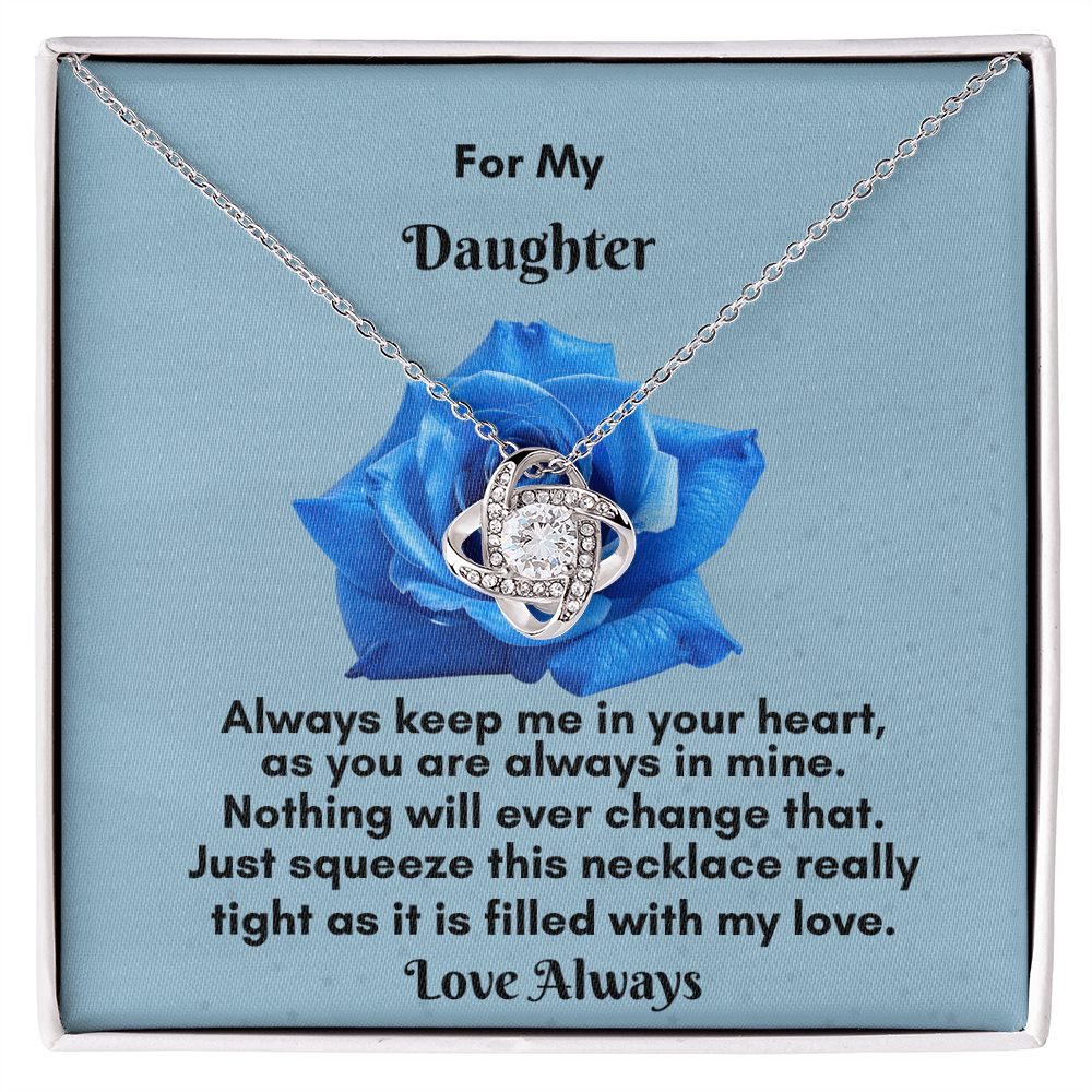 Stunning Love Knot Necklace - A Timeless Gift for Your Daughter