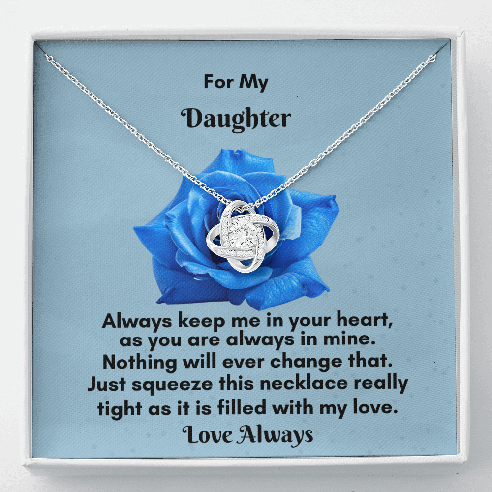 Stunning Love Knot Necklace - A Timeless Gift for Your Daughter