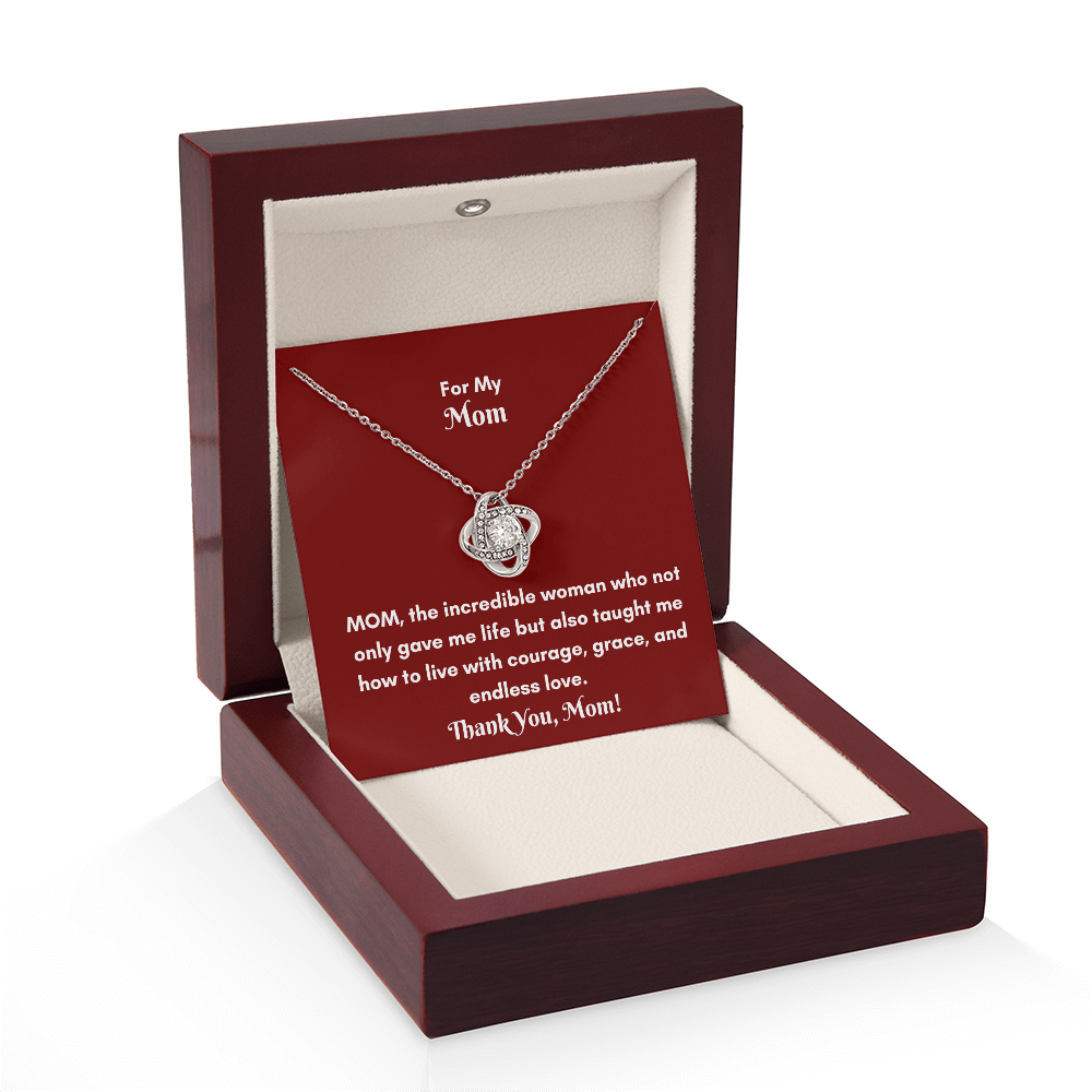 Timeless Love Knot Necklace for Mom – A Heartfelt Gift that Celebrates Your Bond