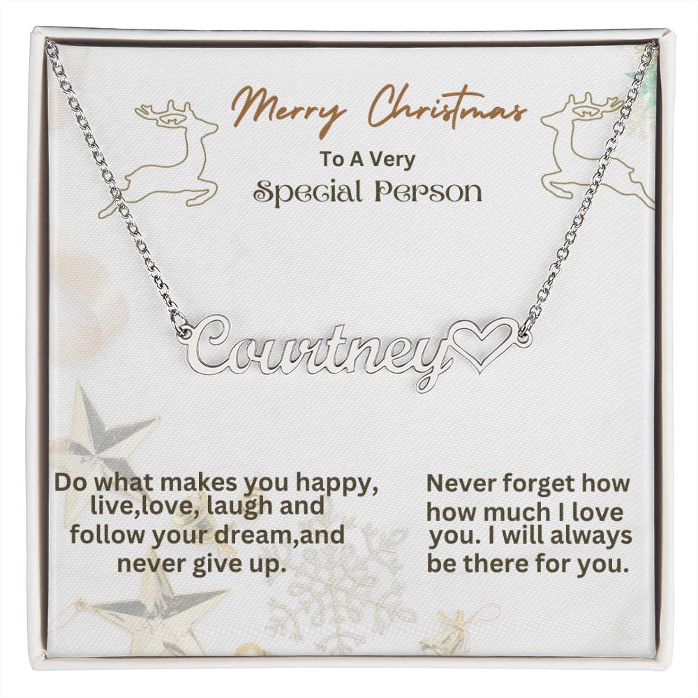 Personalized Heart Named Necklace