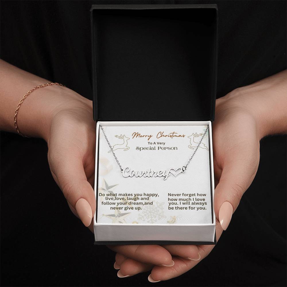 Personalized Heart Named Necklace