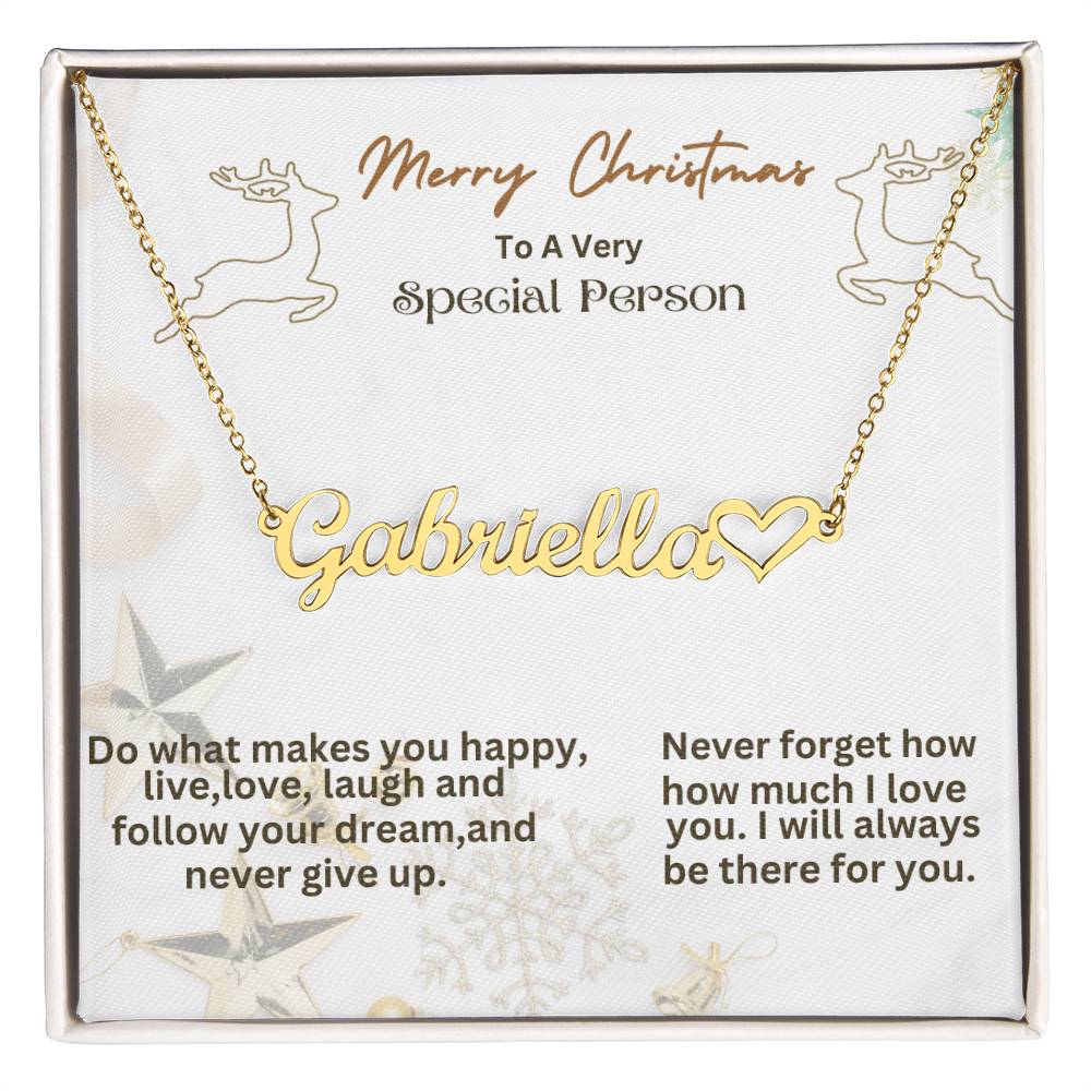 Personalized Heart Named Necklace