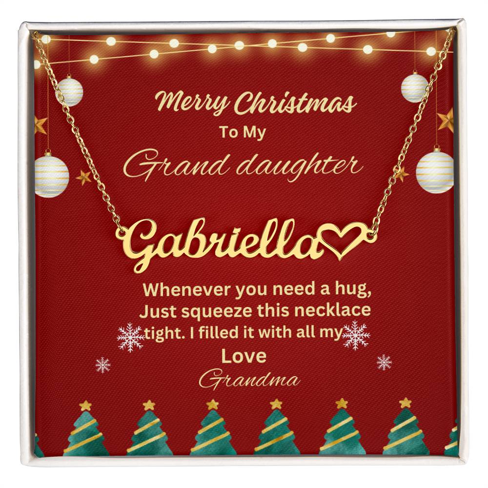 Personalized Named Heart Necklace