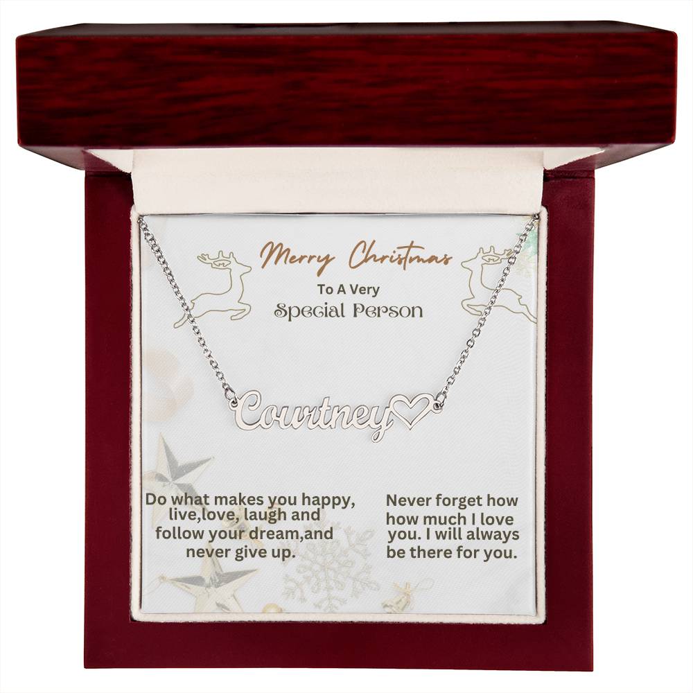 Personalized Heart Named Necklace