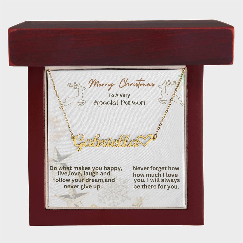Personalized Heart Named Necklace