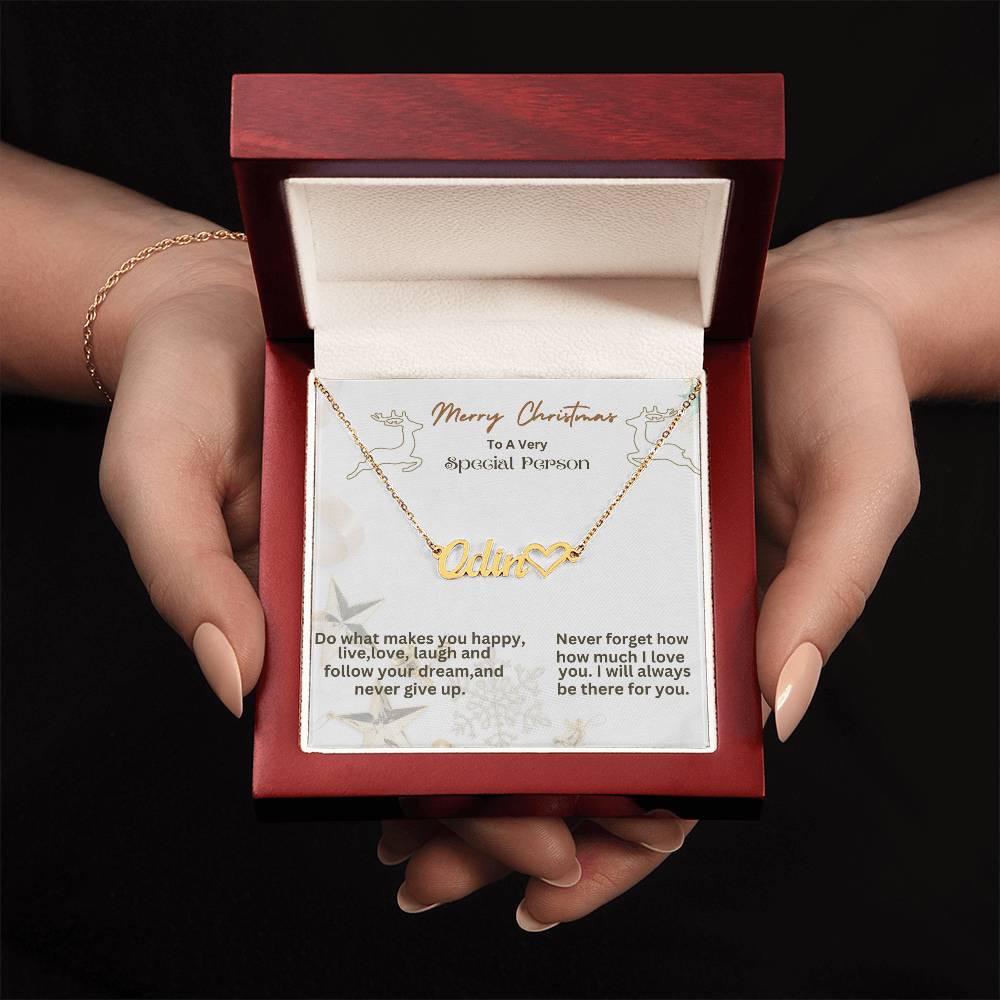 Personalized Heart Named Necklace