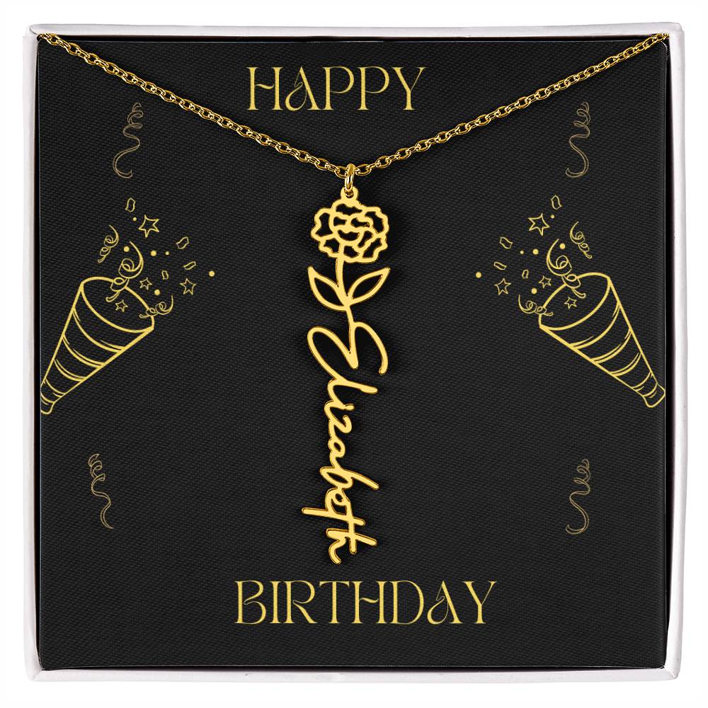 Personalized Flower Name Necklace: A Meaningful Gift for Every Occasion