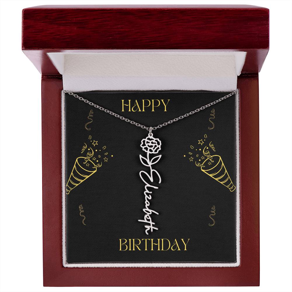 Personalized Flower Name Necklace: A Meaningful Gift for Every Occasion