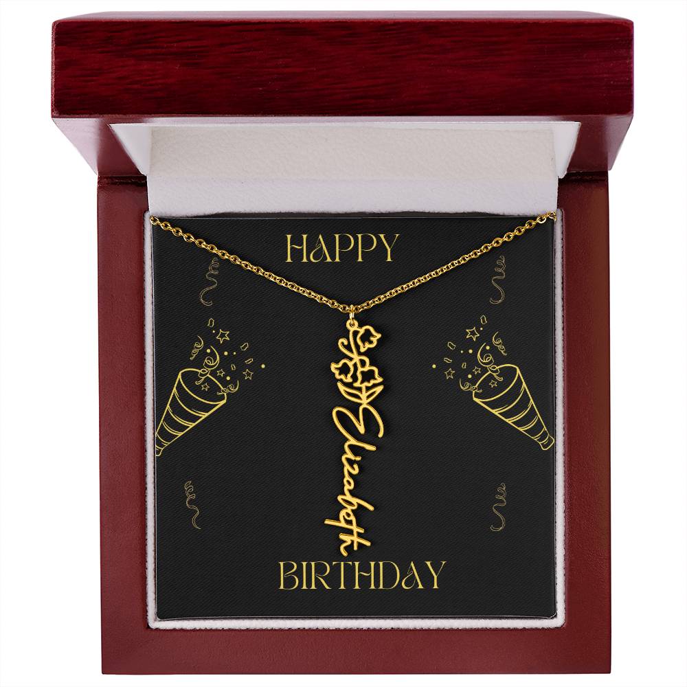 Personalized Flower Name Necklace: A Meaningful Gift for Every Occasion
