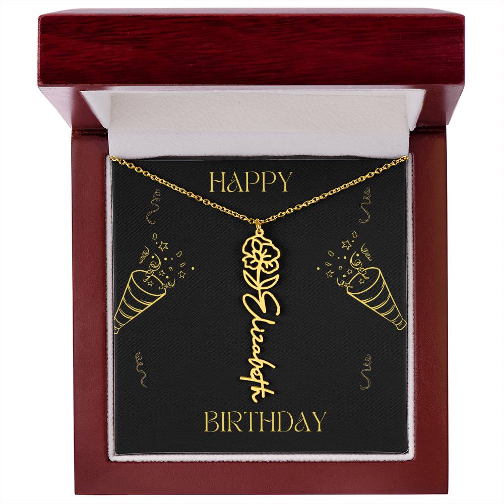 Personalized Flower Name Necklace: A Meaningful Gift for Every Occasion