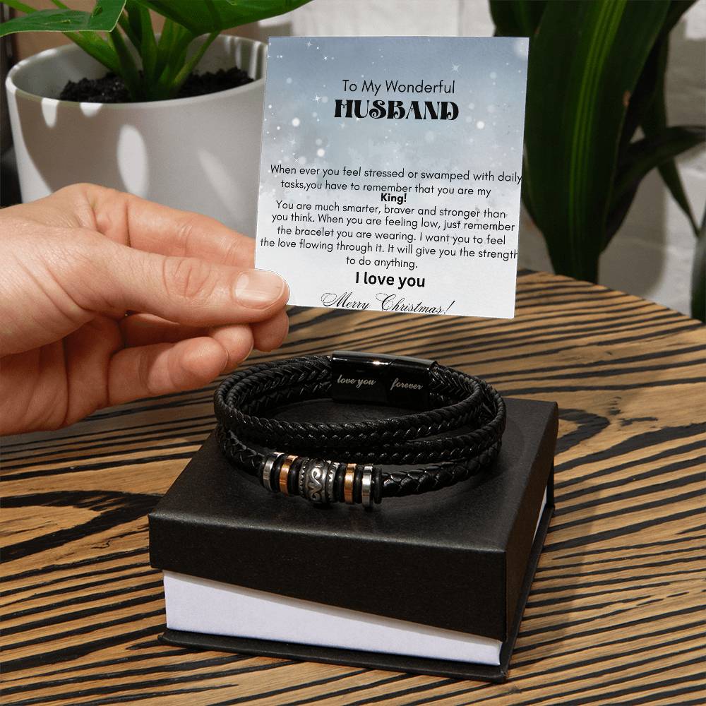 Men's "Love you Forever " Bracelet On sale for a limited time