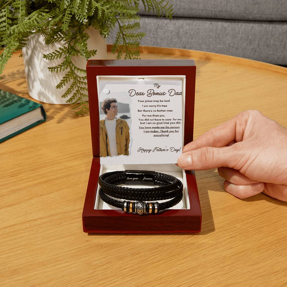 Forever Love Men's Vegan Leather Bracelet