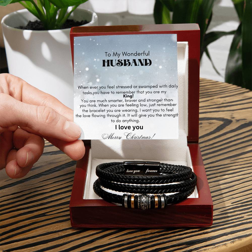 Men's "Love you Forever " Bracelet On sale for a limited time