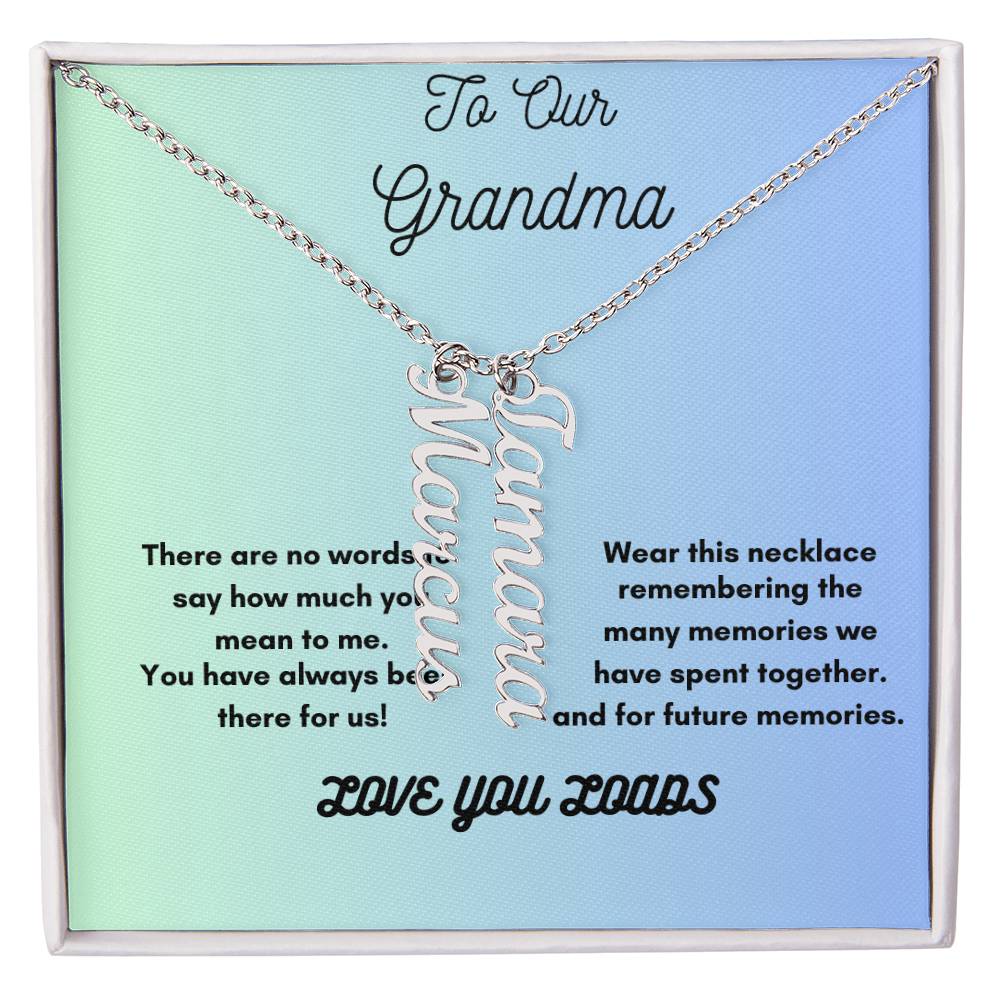 Heartfelt Personalized Necklace for Grandma – Cherish Her Grandkids&