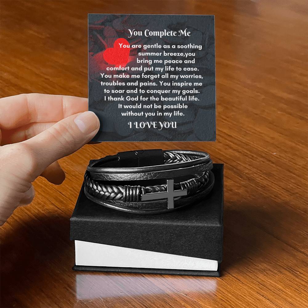 Men Leather Cross Bracelet: A Meaningful Gift to Cherish