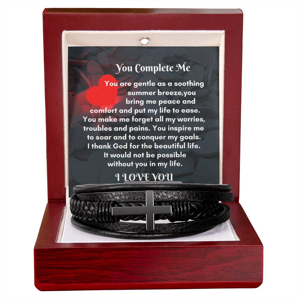 Men Leather Cross Bracelet: A Meaningful Gift to Cherish